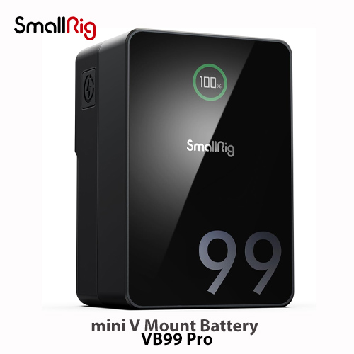 thumbnail image 2 of SmallRig VB50 Mini V-Mount Battery (50Wh) For Cameras/Gimbals/Monitors - OLED Display 2 of 3