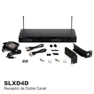 Shure SLXD4D Receptor Inalámbrico de Doble Canal
