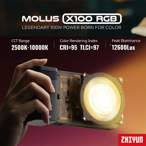 Zhiyun Molus X100 RGB PRO x Cam Mackey Zhiyun Molus X100 RGB PRO x Cam Mackey