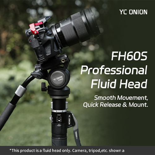 YC Onion Pineta Pro con Cabezal Fluido FH60S - Monopie de fibra de carbono